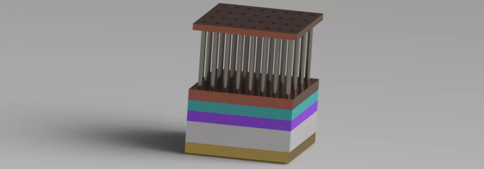 3D printed transistor with tubes